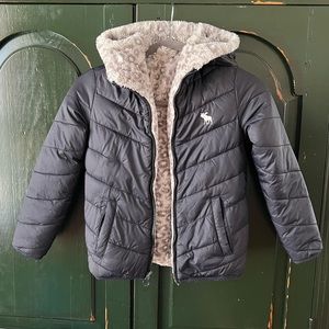Abercrombie Girls Reversible Coat - Size 7/8
